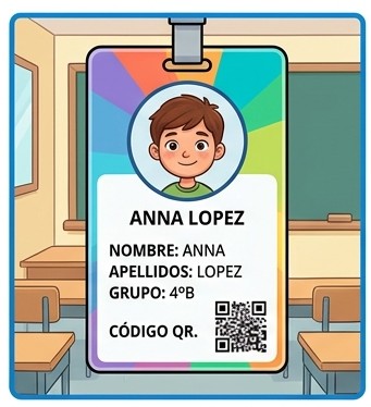 Credencial de un lado