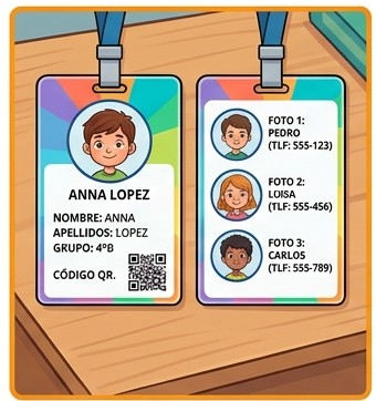 Credencial de dos lados